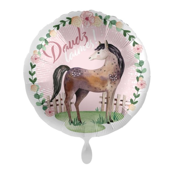 Balons Daudz Laimes Zirgs