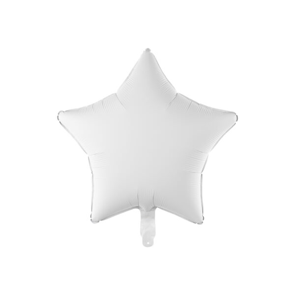 Balons Zvaigzne balts