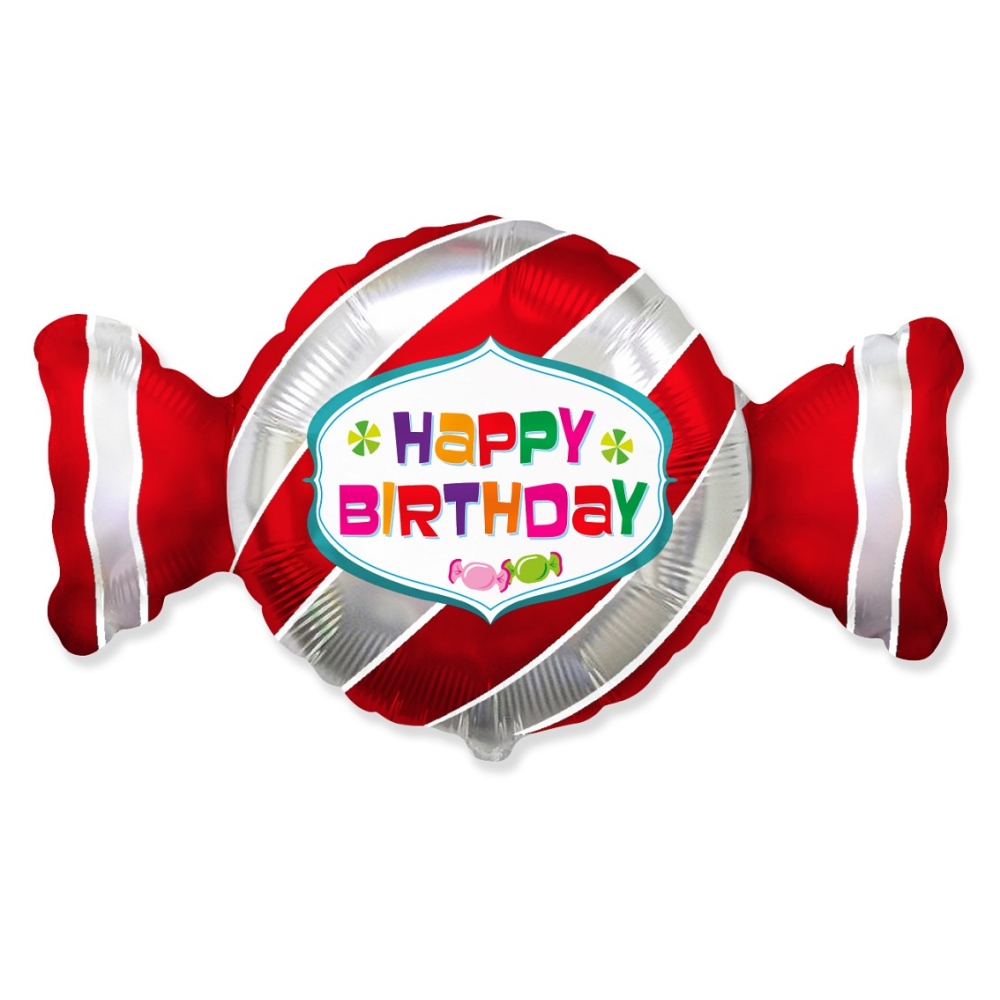 balon-foliowy-24-fx-slodki-cukierek-czerwony_1000x1000.jpg Balons Konfekte Happy Birthday - Image 1