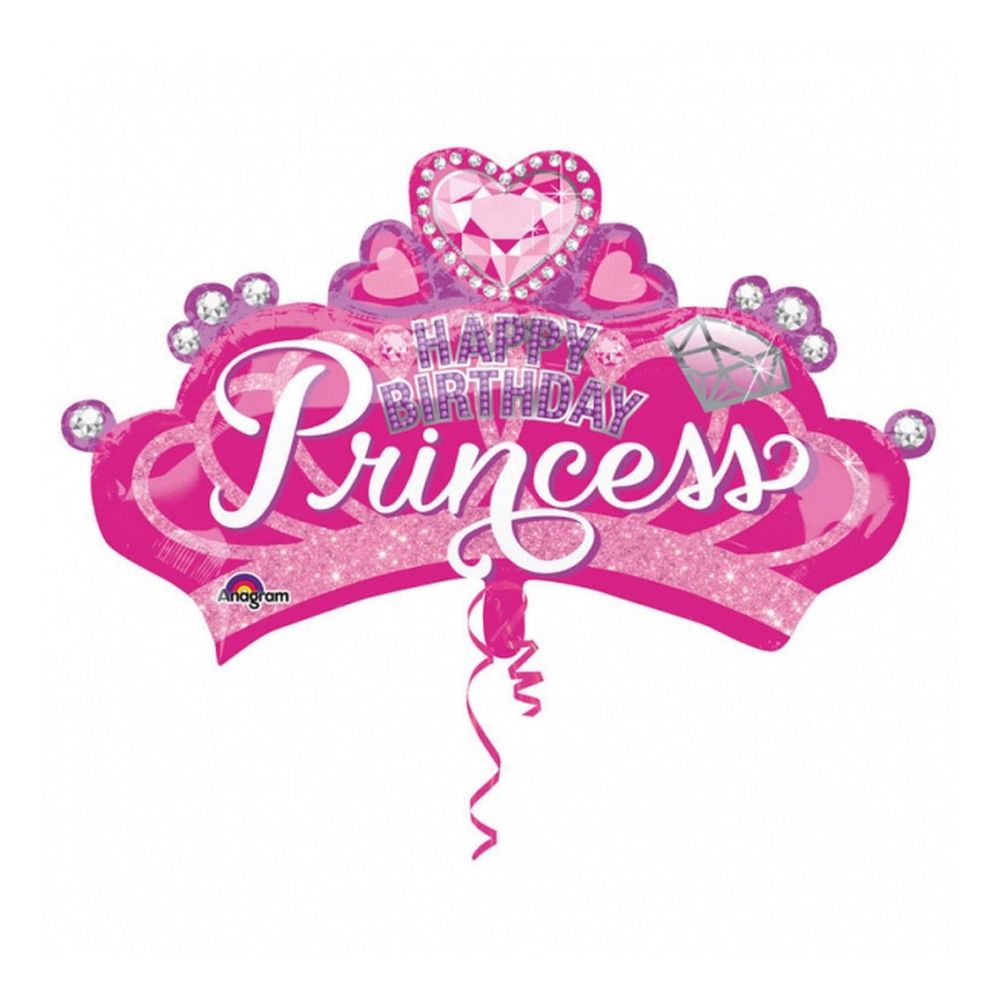 balon-foliowy-24-shp-happy-birthday-princess_1000x1000.jpg Balons Happy Birthday Princess - Image 1