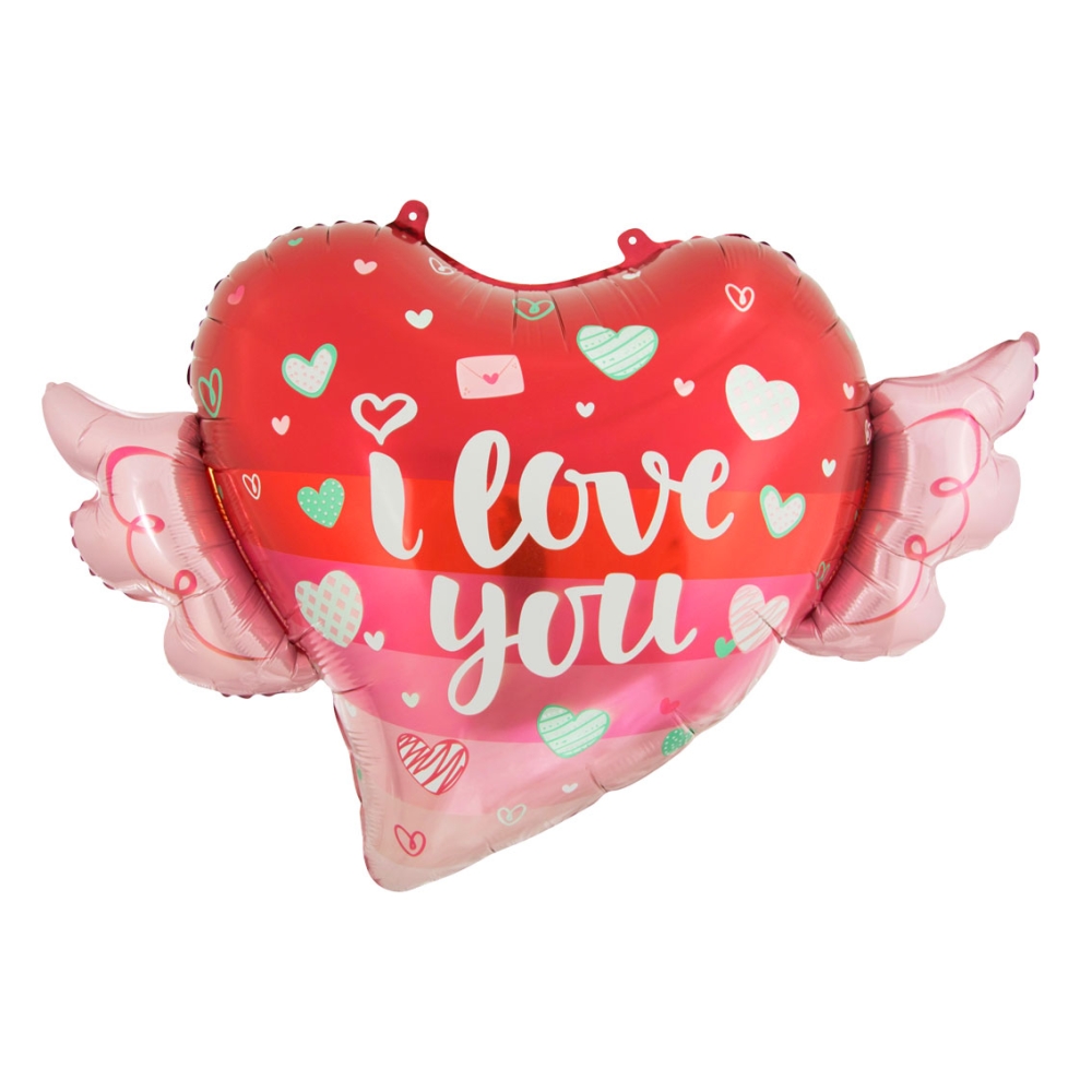 balon-foliowy-serce_1000x1000.jpg Balons I Love You sirds, 68 cm - Image 1