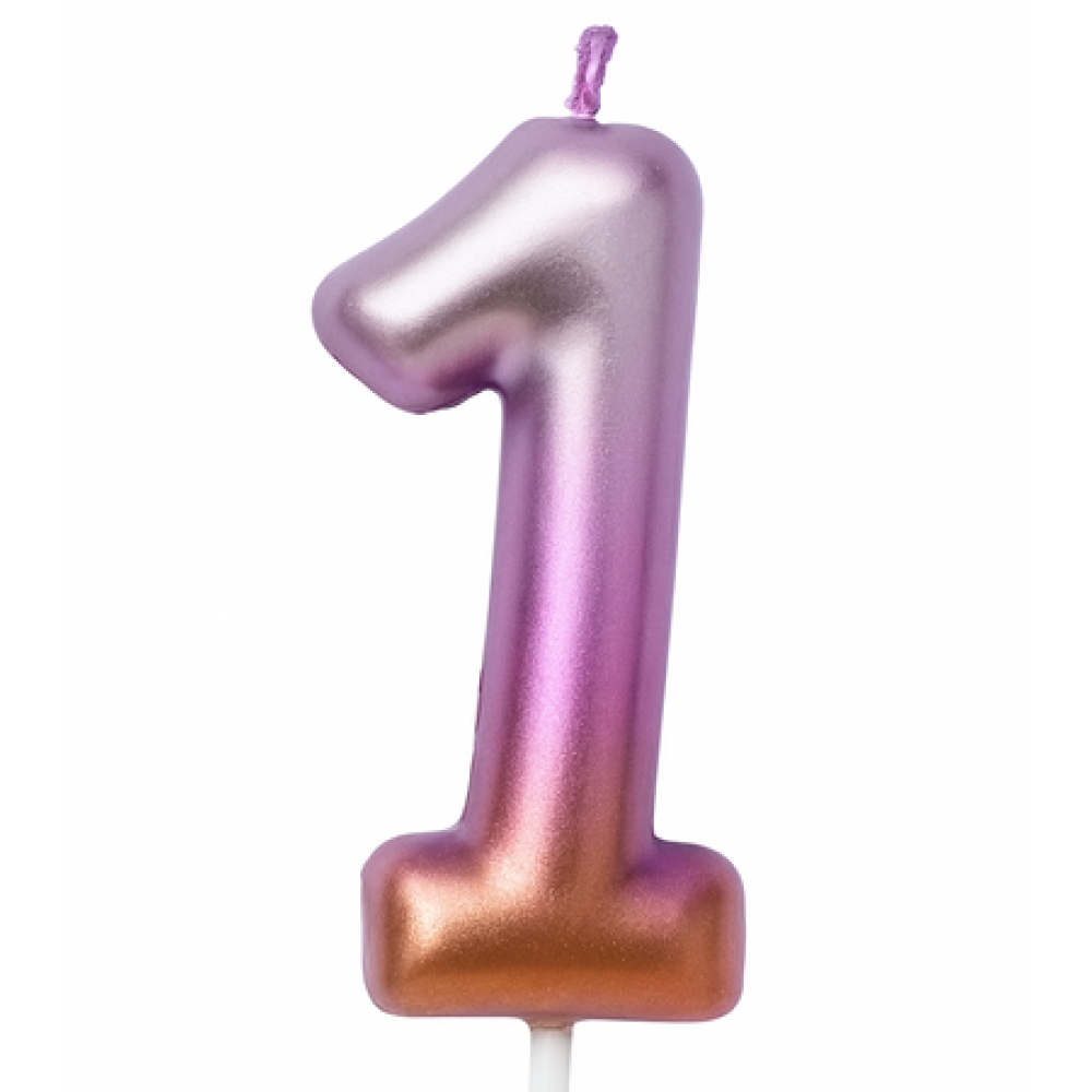eng_pm_Birthday-candle-number-1-rainbow-metallic-6437_1_S_1000x1000.jpg Svecīte Cipars 1 rozā metālisks - Image 1
