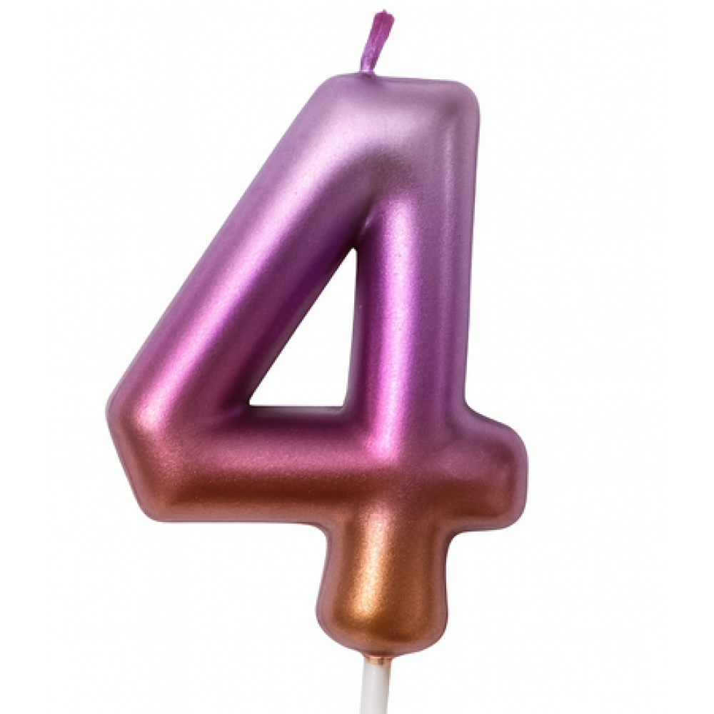 eng_pm_Birthday-candle-number-4-rainbow-metallic-6440_1_S_1000x1000.jpg Svecīte Cipars 4 rozā metālisks - Image 1