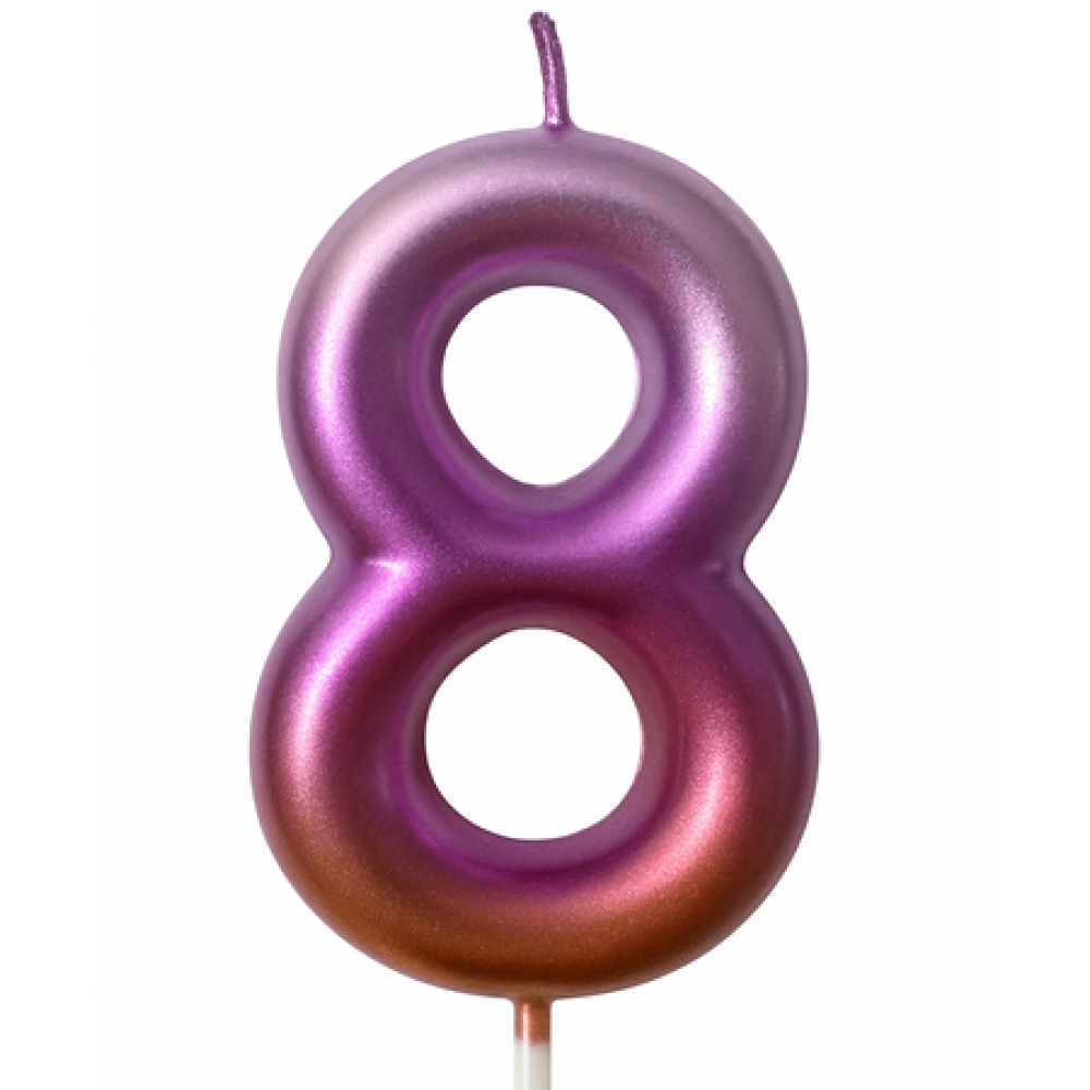 eng_pm_Birthday-candle-number-8-rainbow-metallic-6444_1_S_1000x1000.jpg Svecīte Cipars 8 rozā metālisks - Image 1