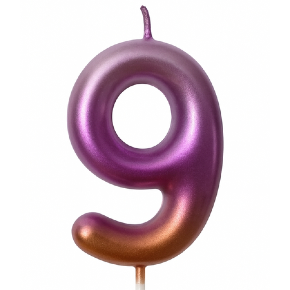 eng_pm_Birthday-candle-number-9-rainbow-metallic-6445_1_S_1000x1000.jpg Svecīte Cipars 9 rozā metālisks - Image 1
