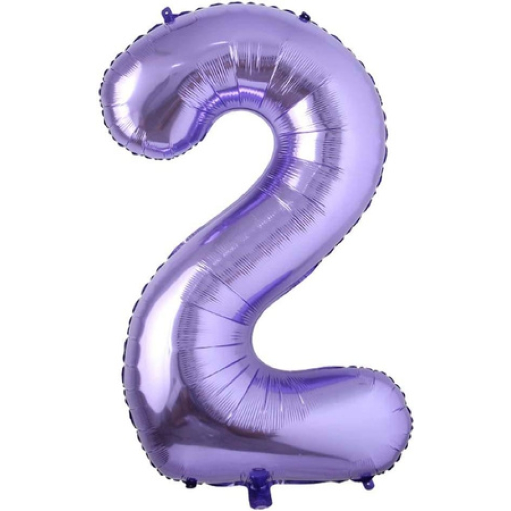 eng_pm_Foil-Balloon-Number-2-Purple-100cm-2540_1_1000x1000.jpg Balons Cipars "2", 100 cm, purple - Image 1