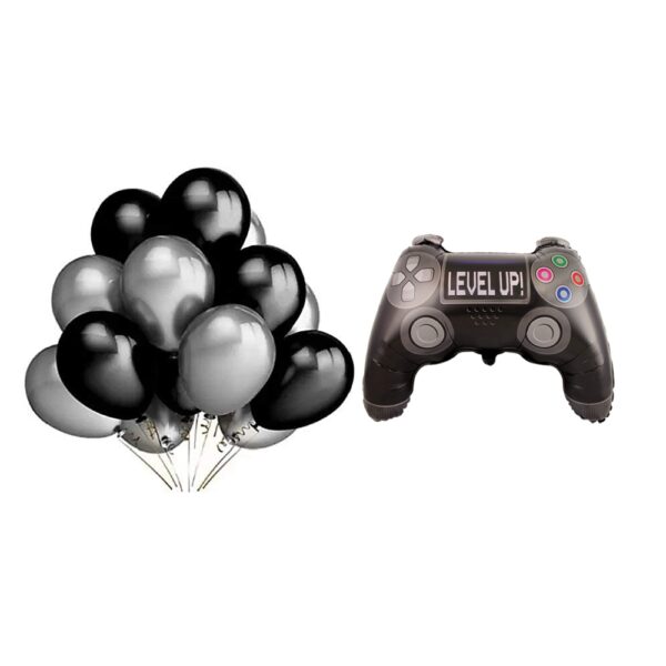 Balonu kompozīcija ar balonu spēļu pults Playstation
